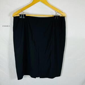 Elie Tahari Women's Black Fully Lined Skirt Size 12